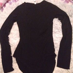 Women's Black XS Long sleeve Body Shirt (New)
